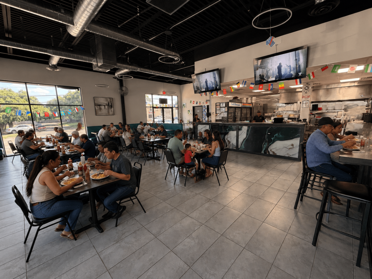 Nuestro comedor — Mariscos La Perla